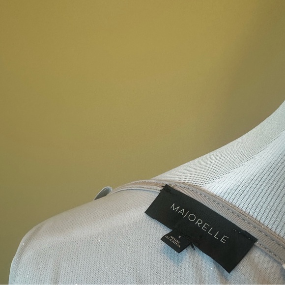 Majorelle sheer silver dress. Size S - Picture 5 of 7